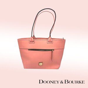 Dooney & Bourke Beacon Zip Top Tote – Peach Vachetta Leather *Rehab/Clearance*